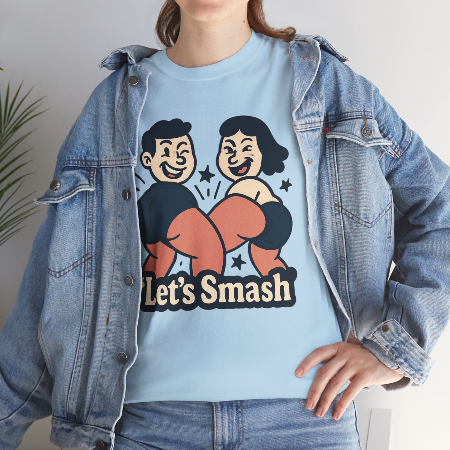 Let's Smash Tee — Retro Couples Valentine's T-Shirt