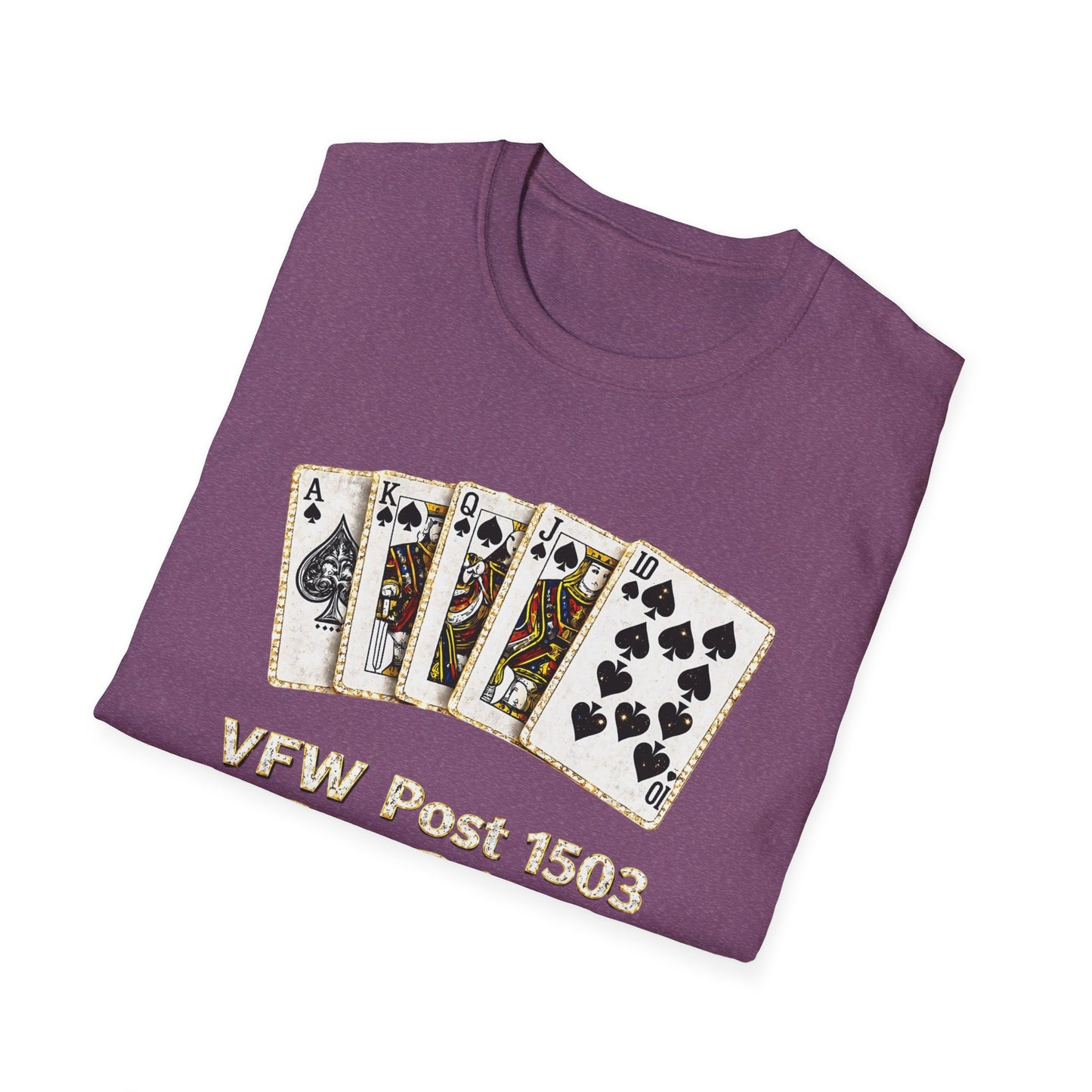 Bid Whist Playing Cards Tee — VFW Post 1503 Card Game T-Shirt