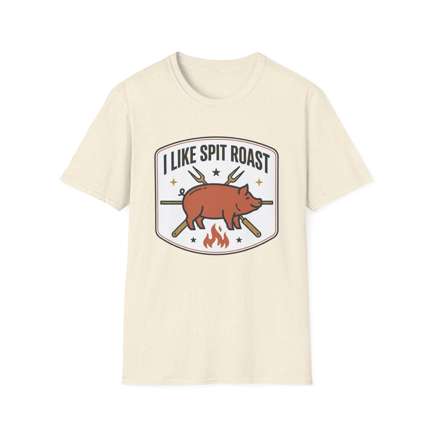 I Like Spit Roast T-Shirt — Retro BBQ Pig Tee for Grill Lovers