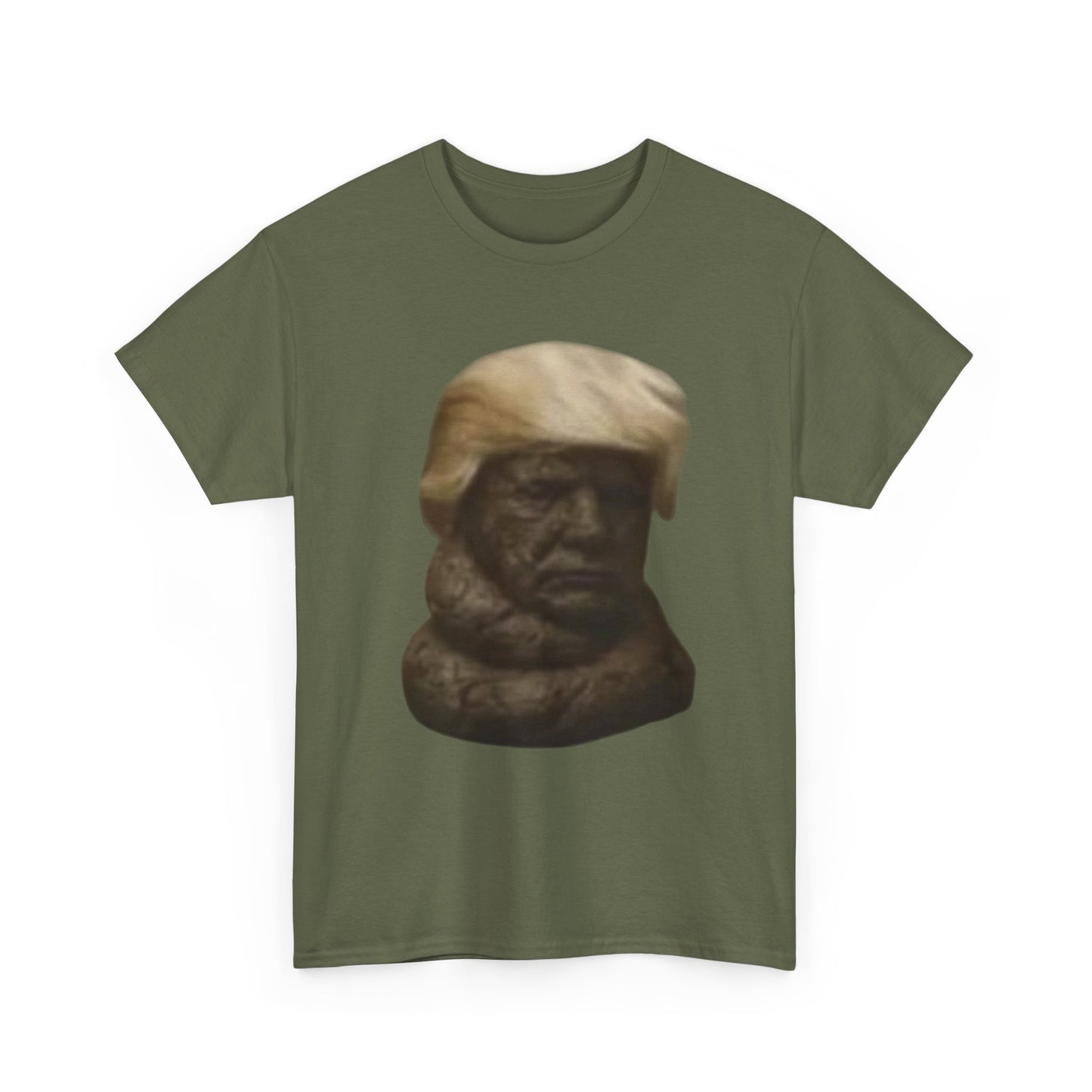 Graphic Tee — Bronze Bust Illustration T‑Shirt