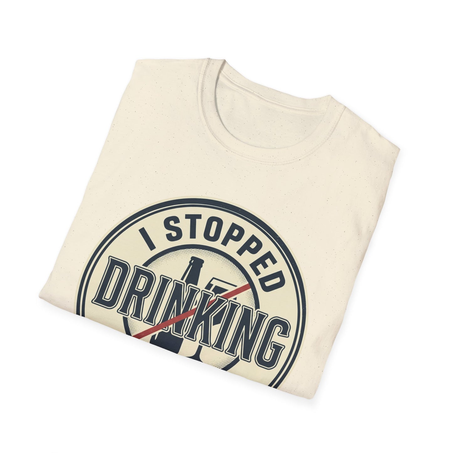 'Stopped Drinking at 21' Vintage Sobriety Shirt