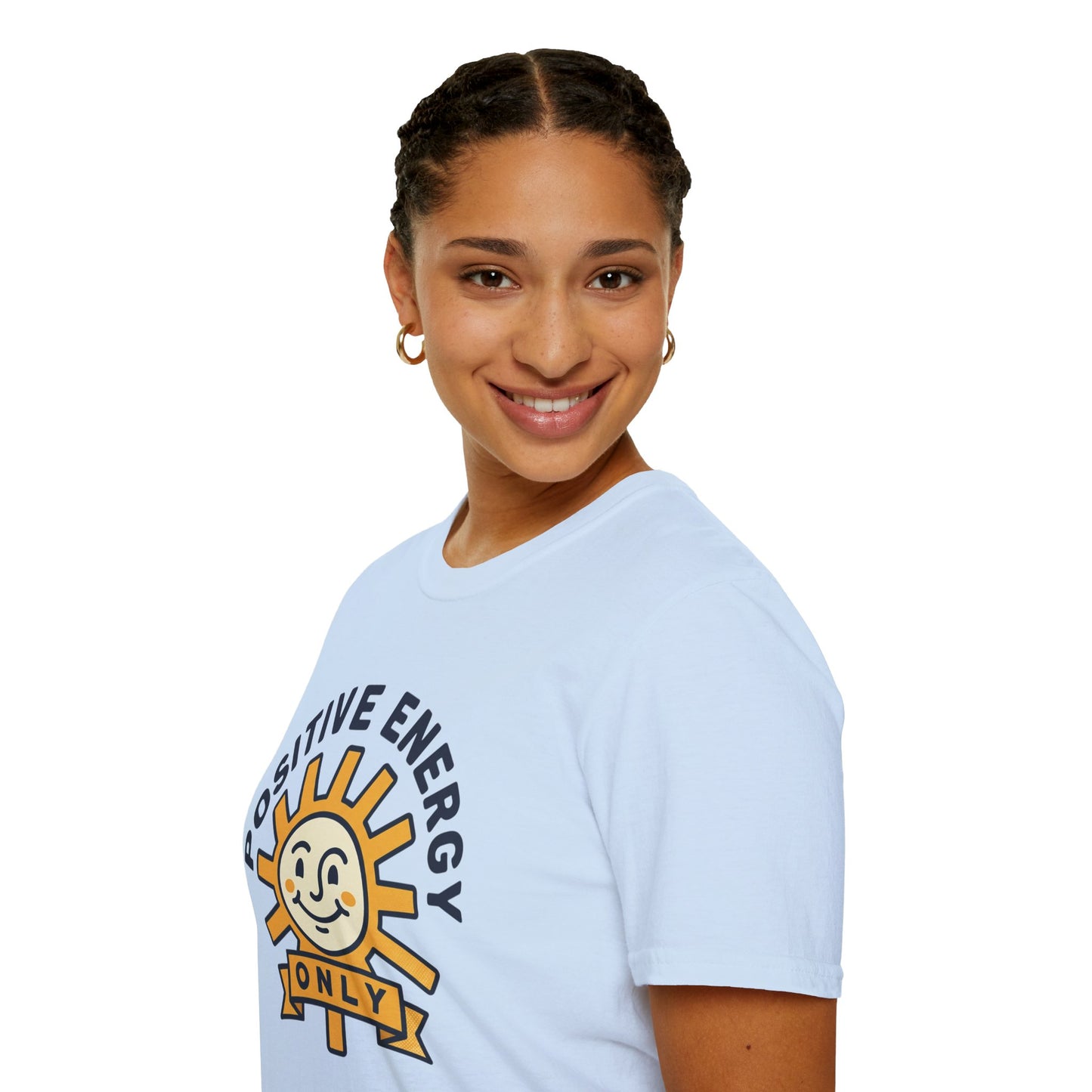 Positive Energy T-Shirt — Sunny 'Positive Energy Only' Graphic Tee