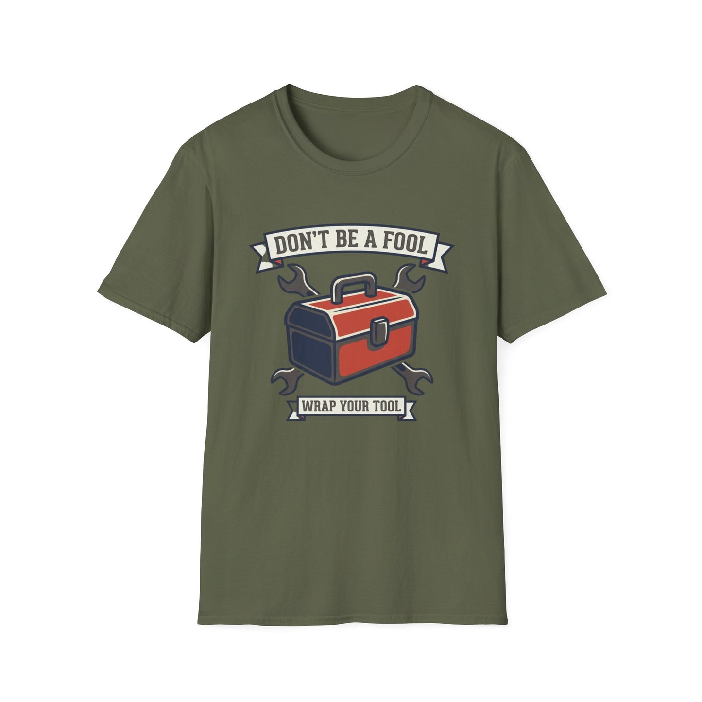 Don't Be a Fool Toolbox T‑Shirt — Wrap Your Tool Shirt for Mechanics & DIYers