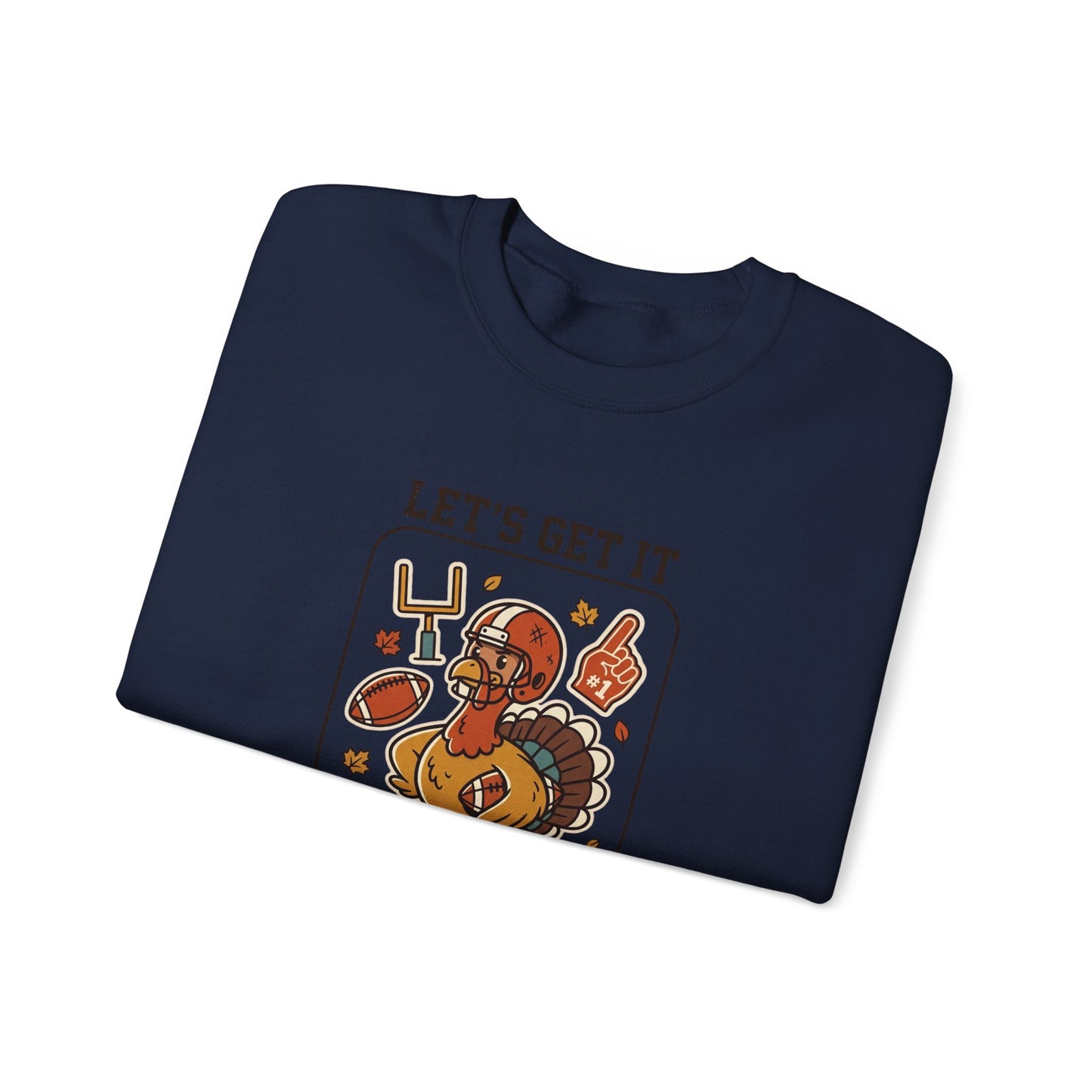 Turkey Bowl MVP Crewneck Sweatshirt | Thanksgiving Football Turkey, Fall Game Day