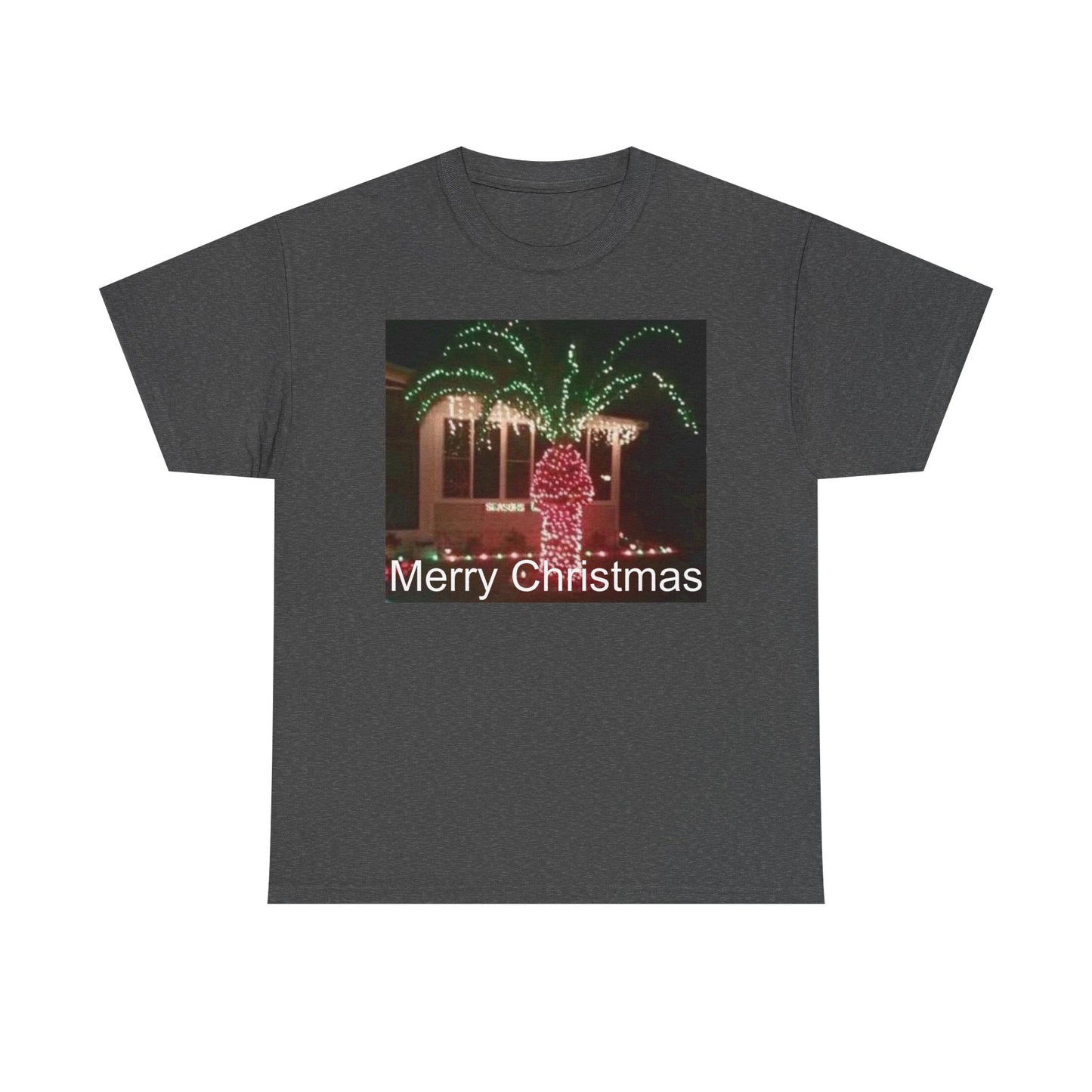 Christmas Lights Tee — 'Merry Christmas' Holiday Graphic T-Shirt Printify