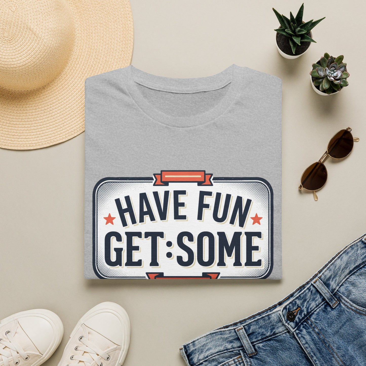 Have Fun Get Some T-Shirt — Retro Road Sign Graphic Tee