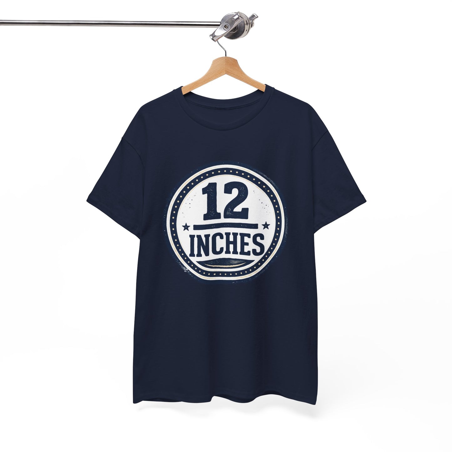 12 Inches Badge T-Shirt — Vintage Stamp Graphic Tee
