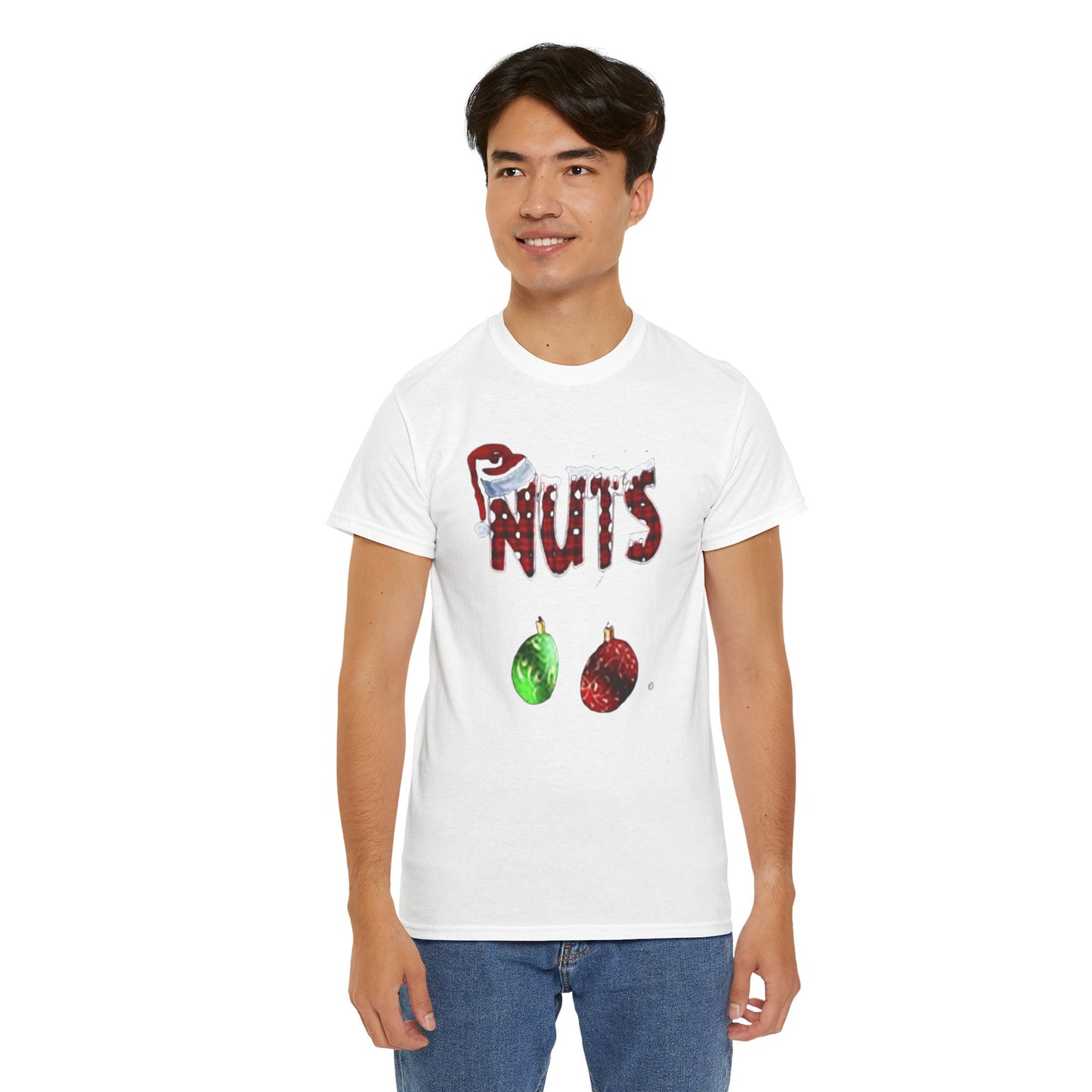 Holiday 'Nuts' Tee — Funny Christmas Ornament Graphic T-Shirt Printify