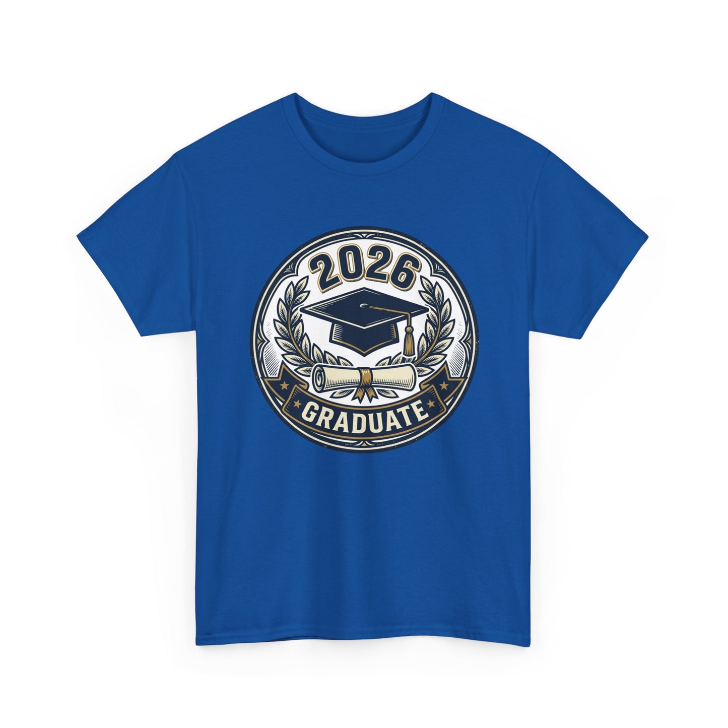 2026 Graduate T-Shirt — Graduation Cap Emblem Tee