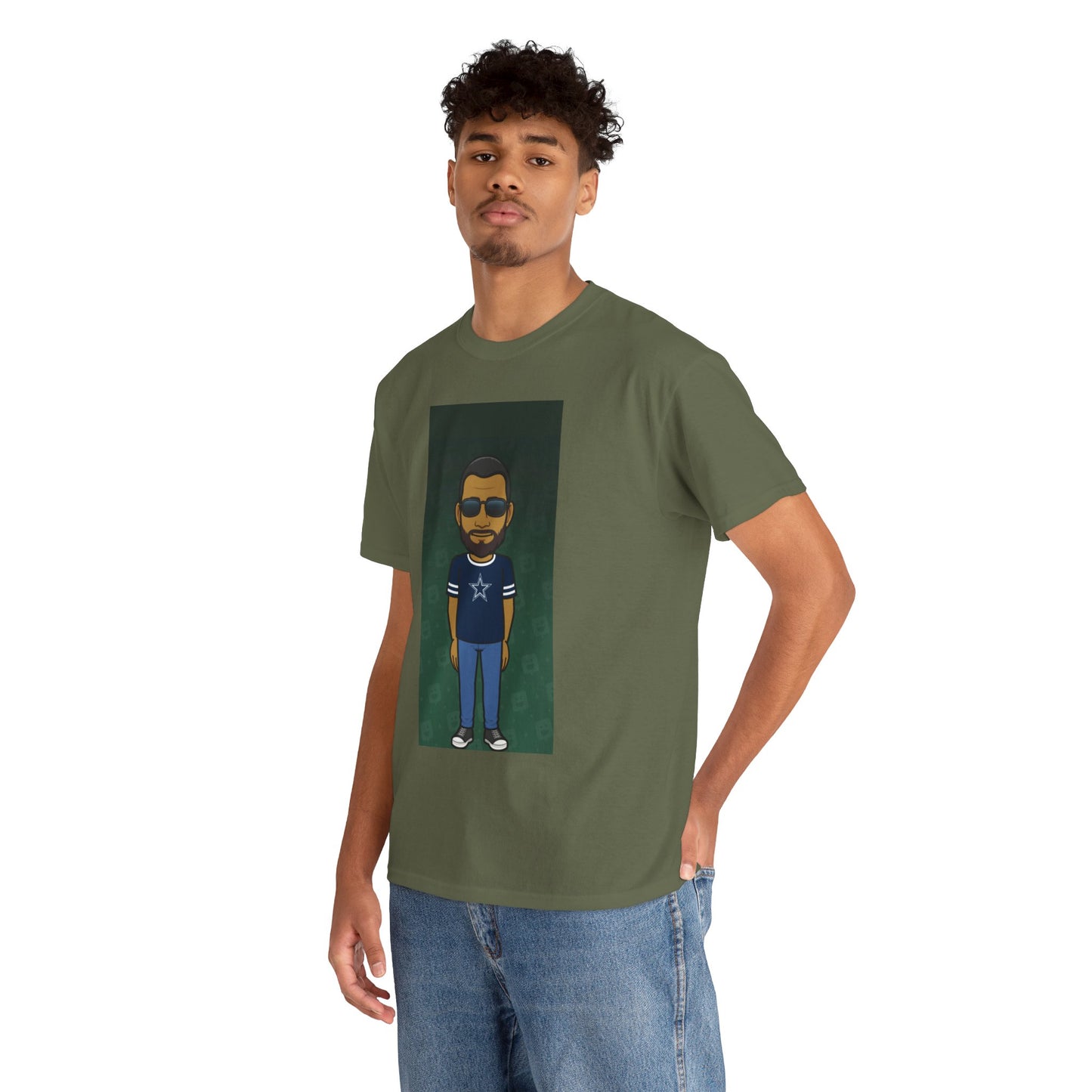Cartoon Guy Graphic Tee — Personalized Avatar Shirt Printify