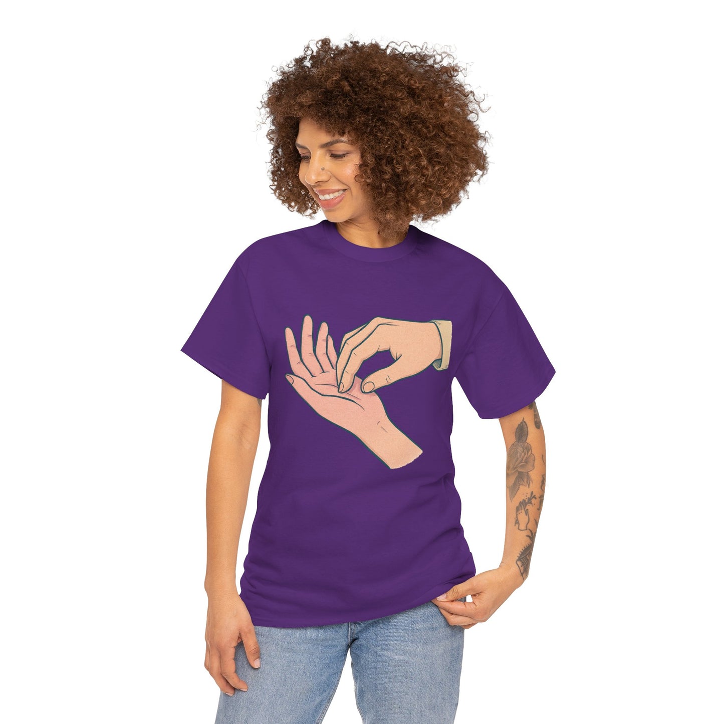 T-Shirt - Gentle Palm Reading Illustration Tee