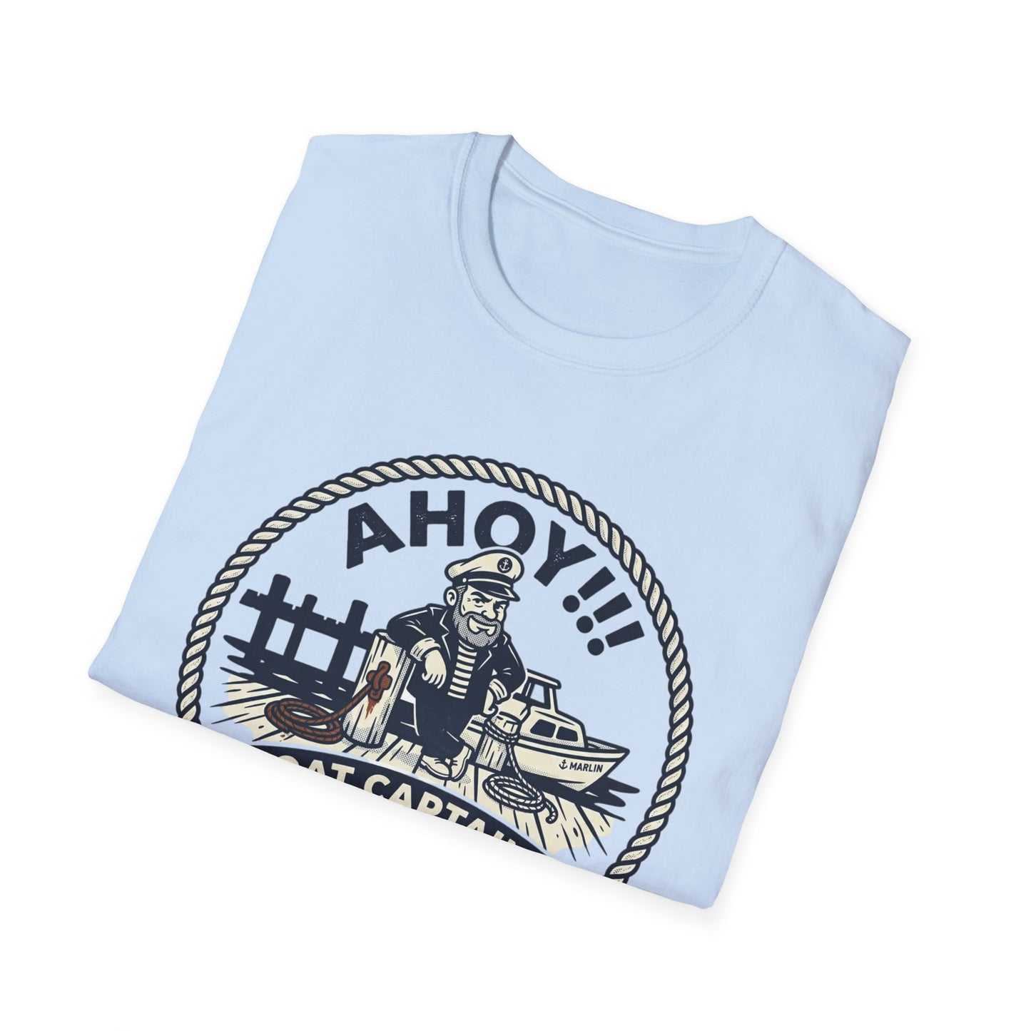 Ahoy Boat Captain T-Shirt — “Boat Captains With Short Tow Ropes” Nautical Graphic Tee