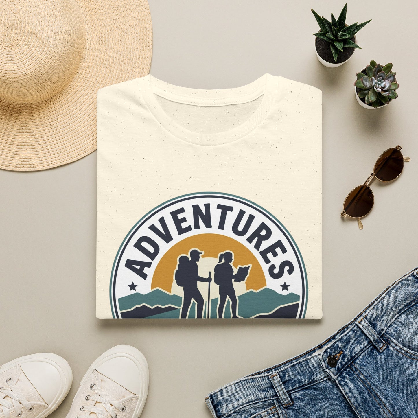 Adventures Are Better Together T-Shirt — Couples Hiking Outdoor Graphic Tee