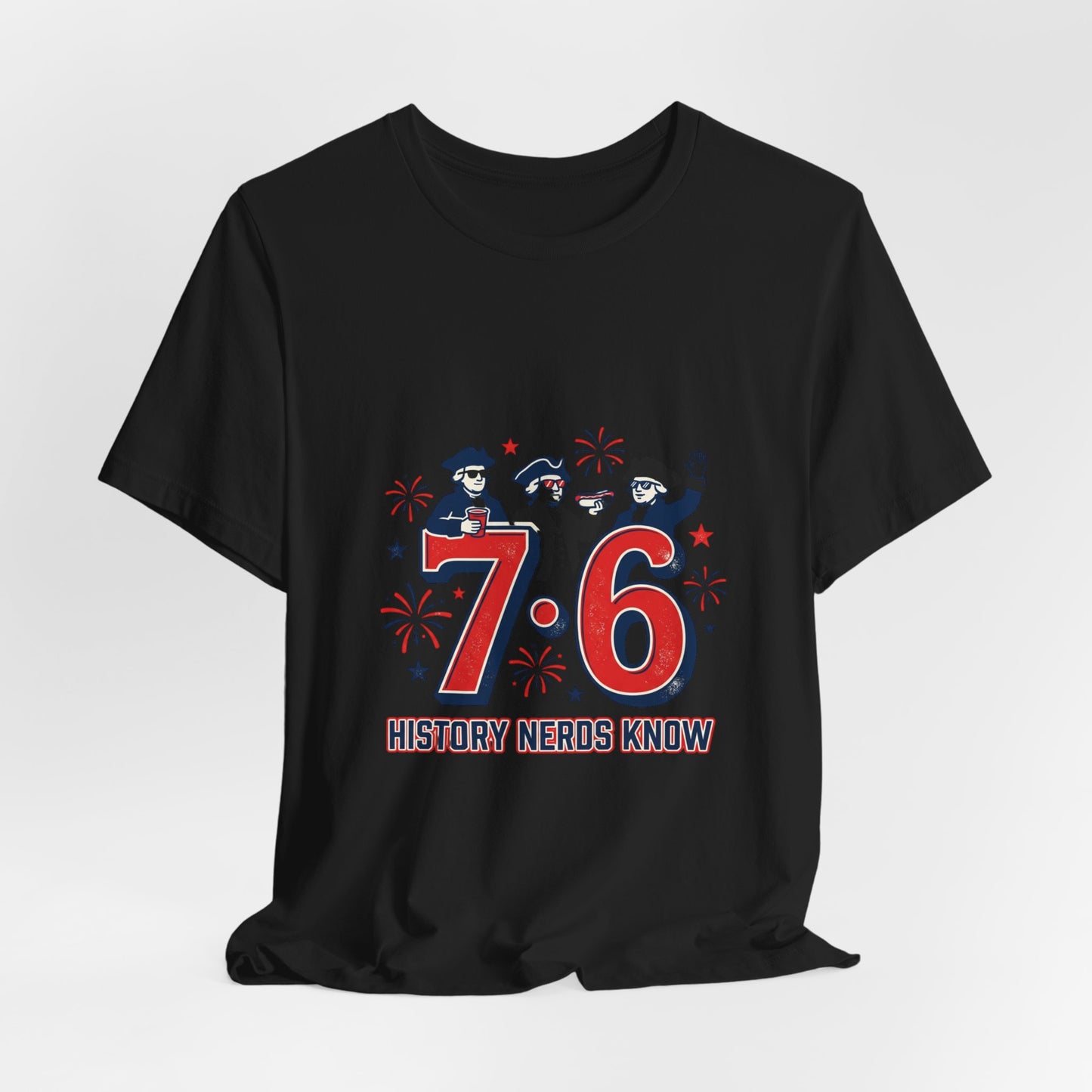 76 History Nerds Know Tee | 1776 Patriotic Meme, Vintage Independence Shirt