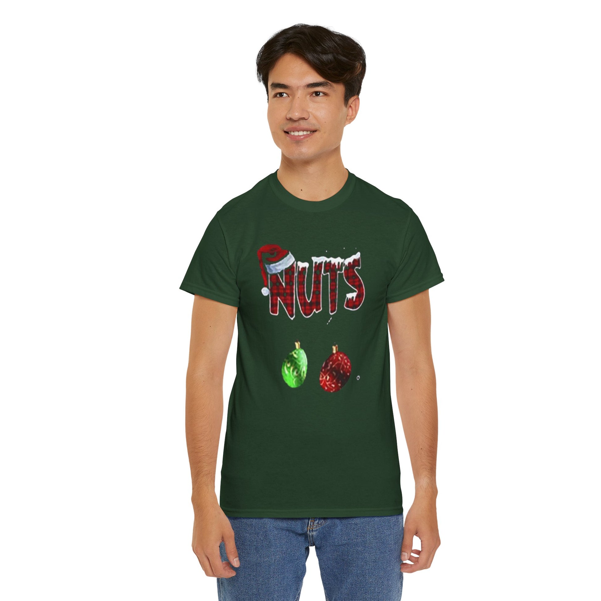 Holiday 'Nuts' Tee — Funny Christmas Ornament Graphic T-Shirt Printify