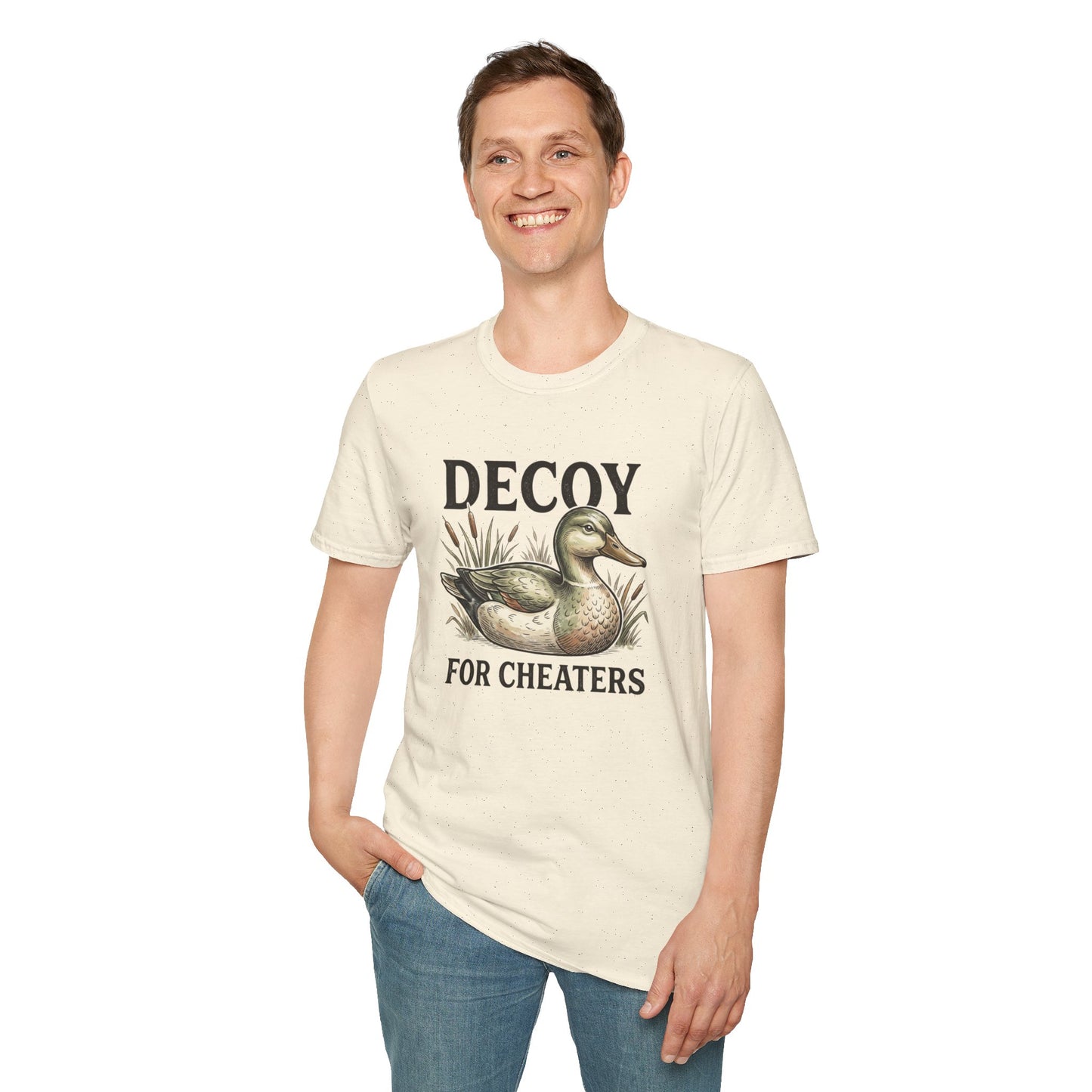 Decoy Duck T-Shirt — "Decoy for Cheaters" Vintage Waterfowl Tee