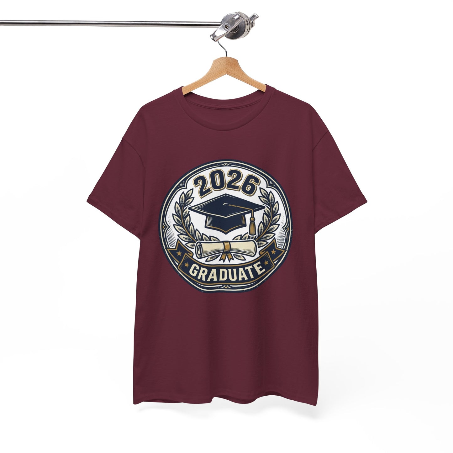 2026 Graduate T-Shirt — Graduation Cap Emblem Tee