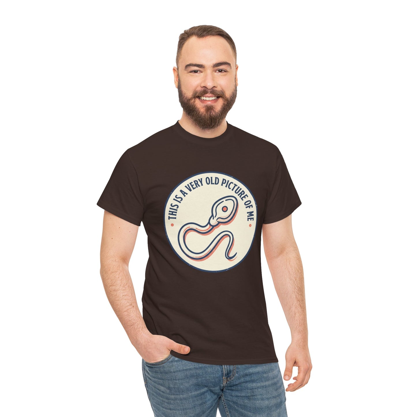 "This Is A Very Old Picture Of Me" Retro Snake Graphic Tee