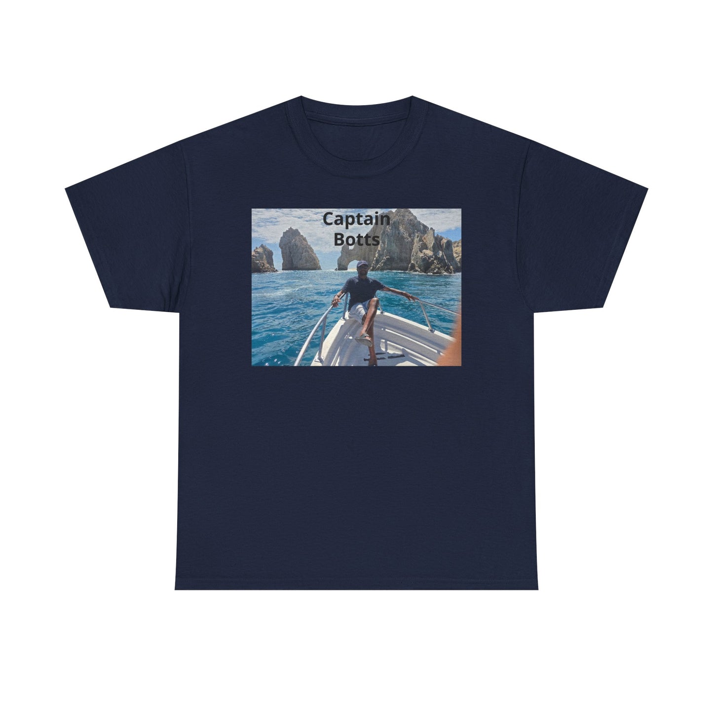 Larry T-Shirt — "Captain Botts" Boat Photo Graphic Tee | Nautical Vacation Crew Shirt