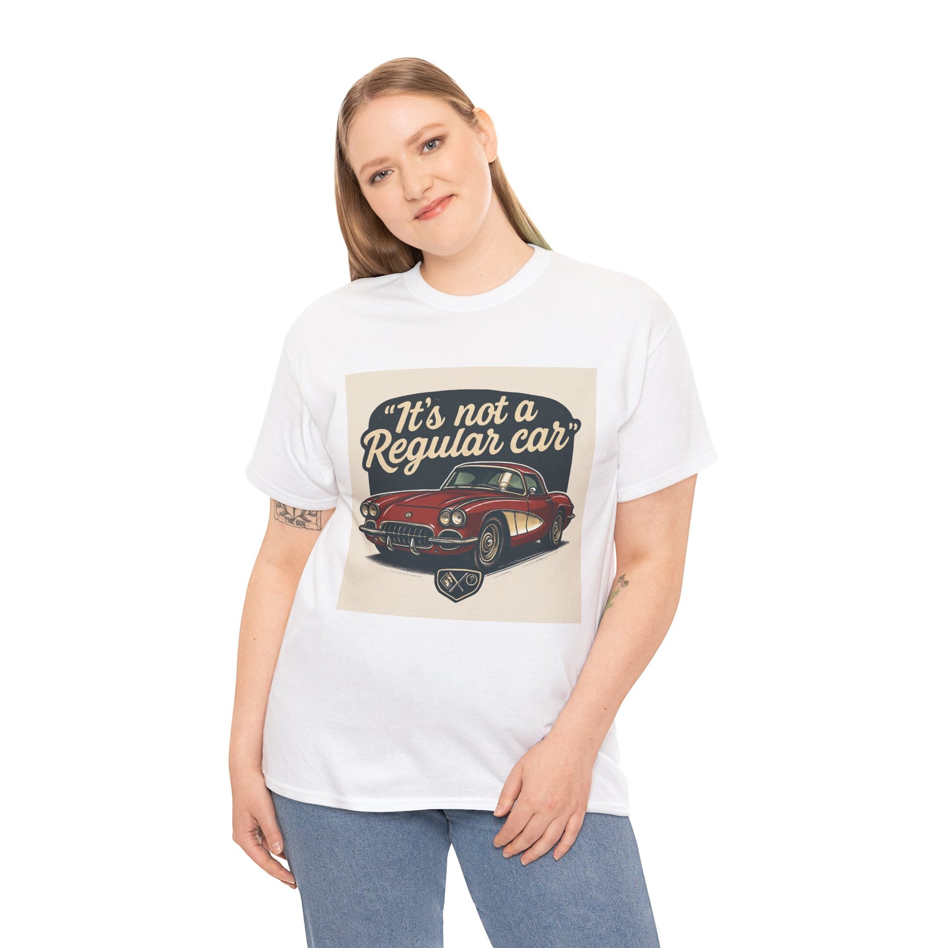 Classic Car Tee — "It's Not a Regular Car" Vintage Muscle Car Shirt Printify