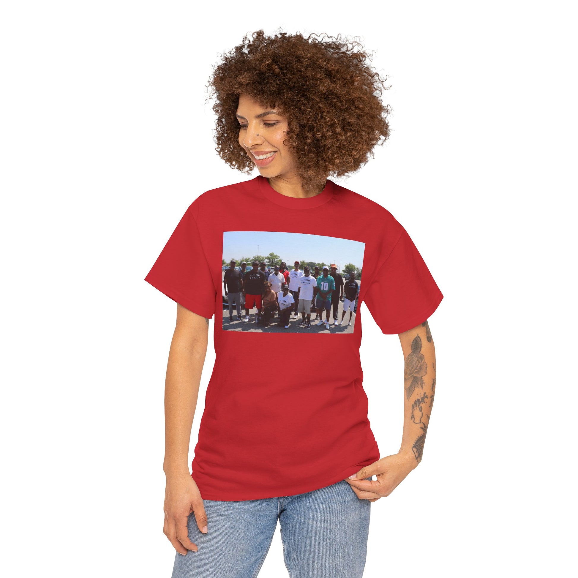 C-RYDERZ Group Photo Custom Tee — Personalized Reunion & Team Picture Shirt Printify