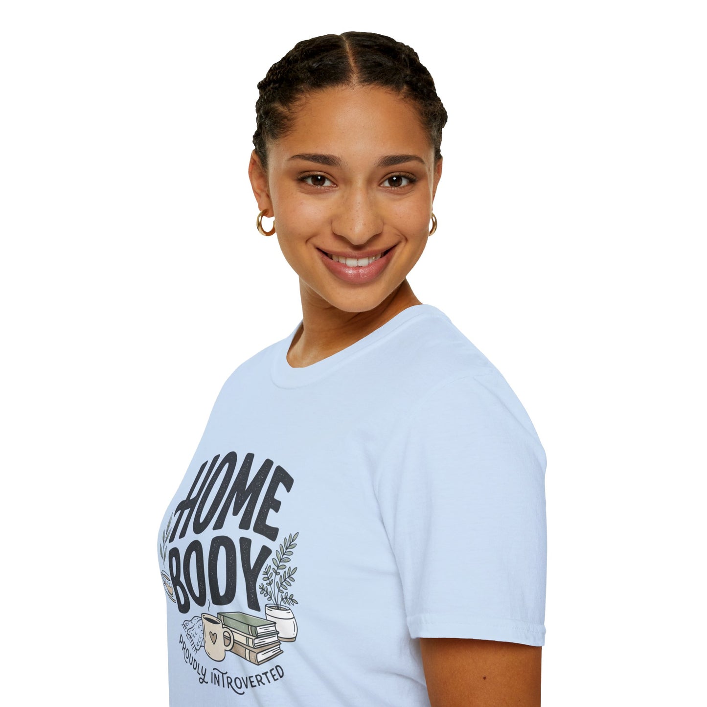 Homebody T-Shirt — 'Homebody Proudly Introverted' Cozy Graphic Tee
