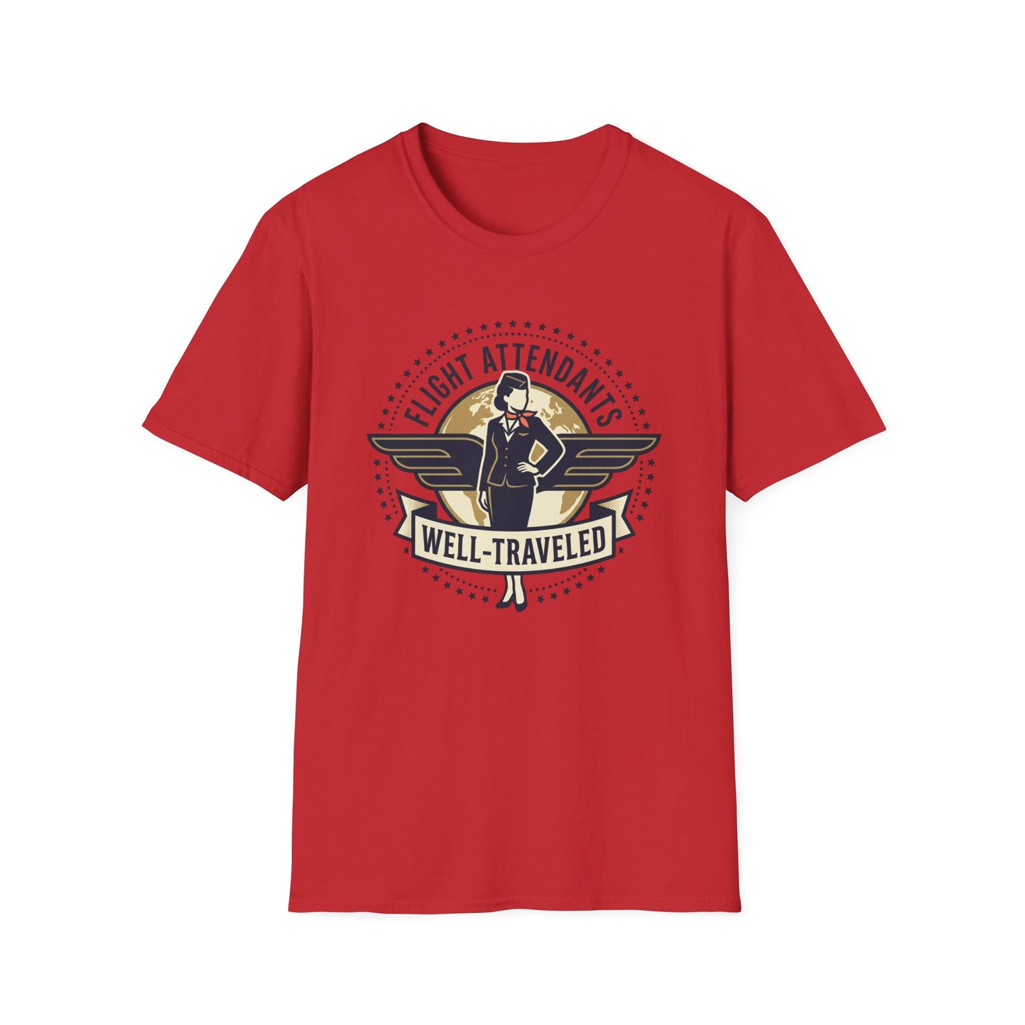 Flight Attendant ‘Well-Traveled’ T-Shirt
