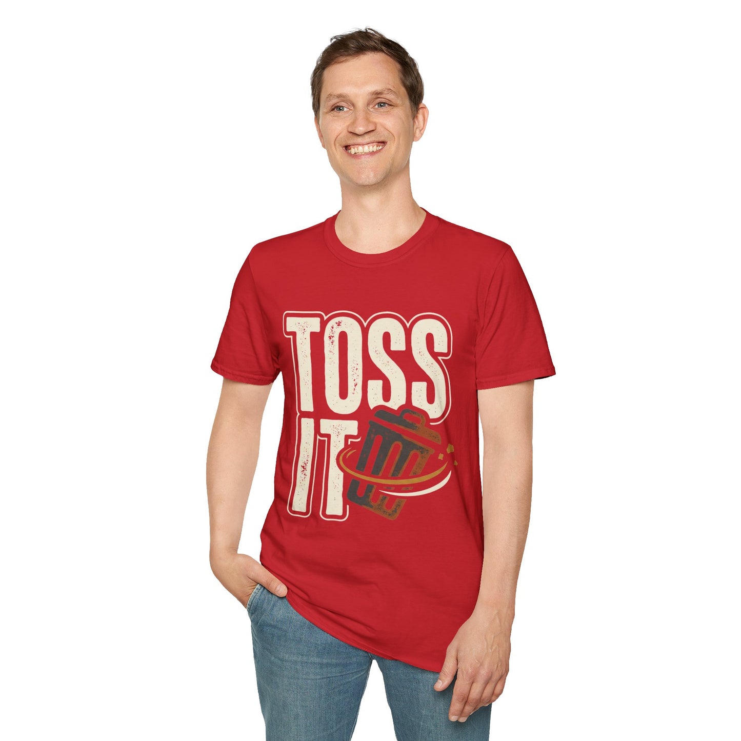 Toss It Graphic T‑Shirt — Casual Recycling / Trash Toss Tee