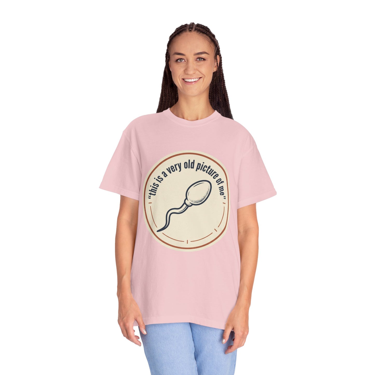 Vintage Sperm Graphic T-Shirt — "this is a very old picture of me"