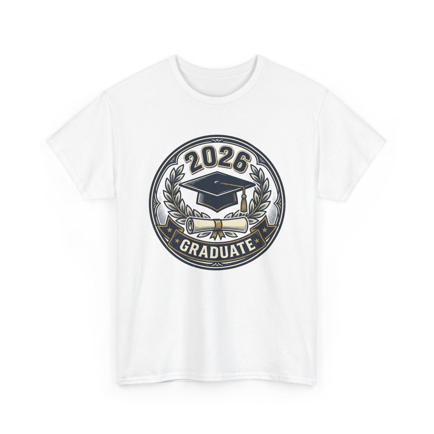 2026 Graduate T-Shirt — Graduation Cap Emblem Tee