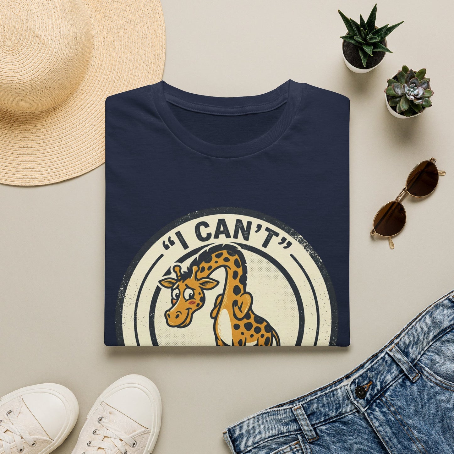 Giraffe 'I Can't Control My Height' T-Shirt