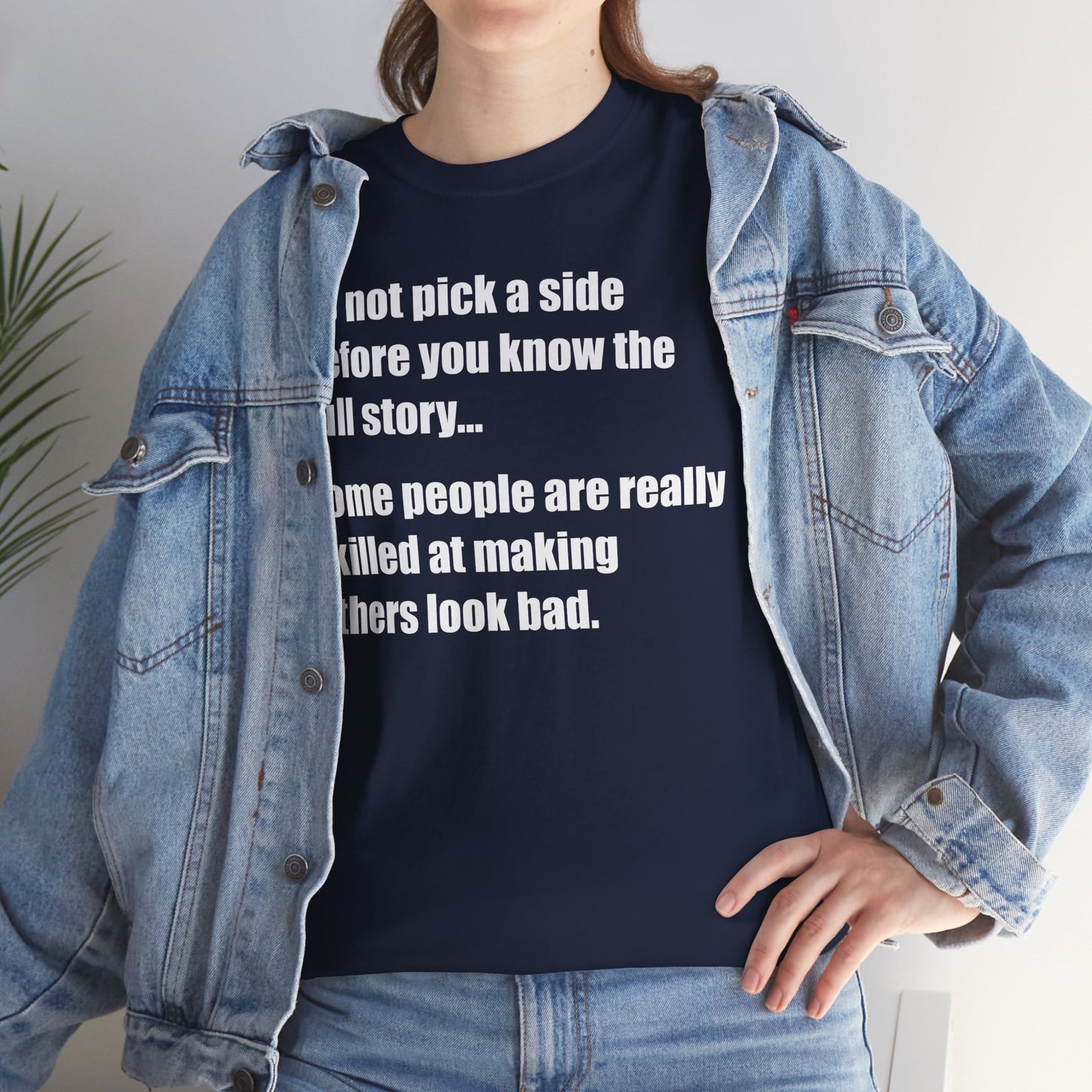 Don't pick a side before you know