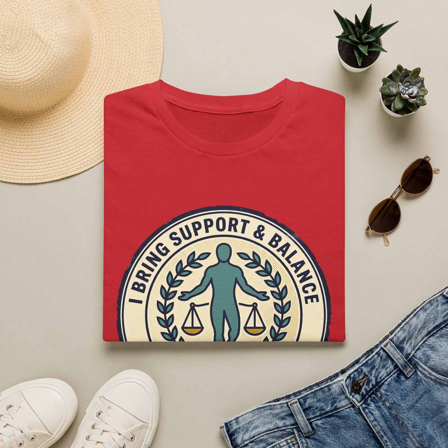 I Bring Support & Balance Graphic Tee-Balance & Support T-Shirt