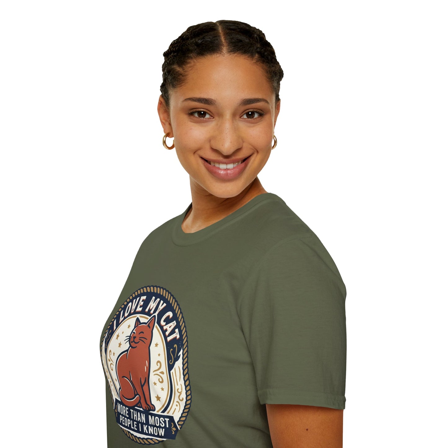 I Love My Cat T-Shirt — "I Love My Cat More Than Most People I Know" Cat Lover Tee