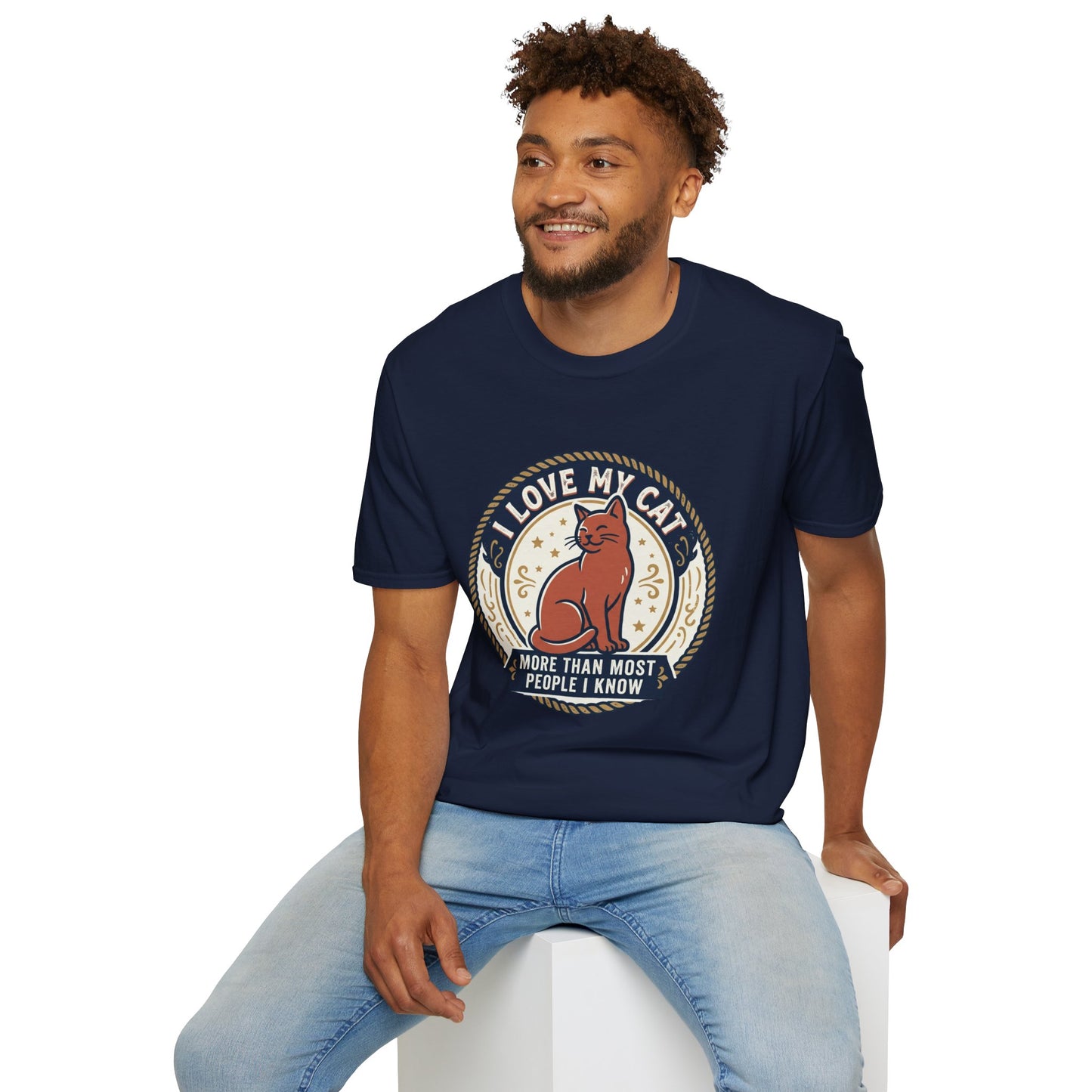 I Love My Cat T-Shirt — "I Love My Cat More Than Most People I Know" Cat Lover Tee