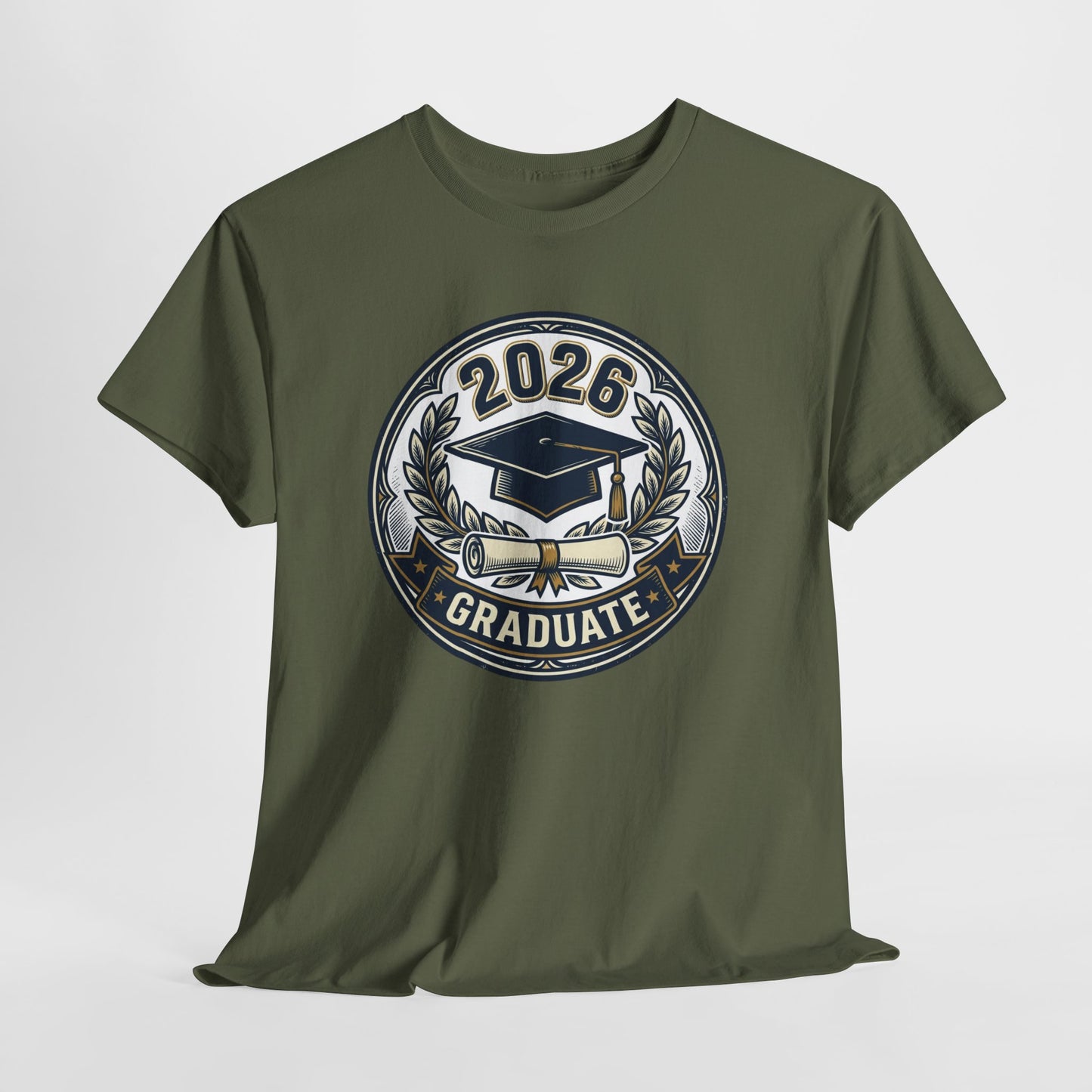 2026 Graduate T-Shirt — Graduation Cap Emblem Tee