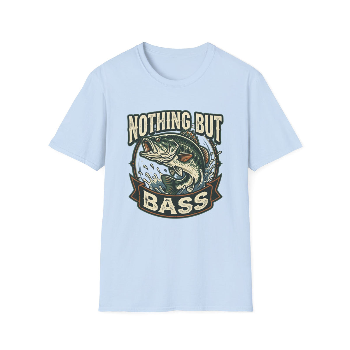 Nothing But Bass Fishing T-Shirt — Retro Largemouth Bass Graphic Tee