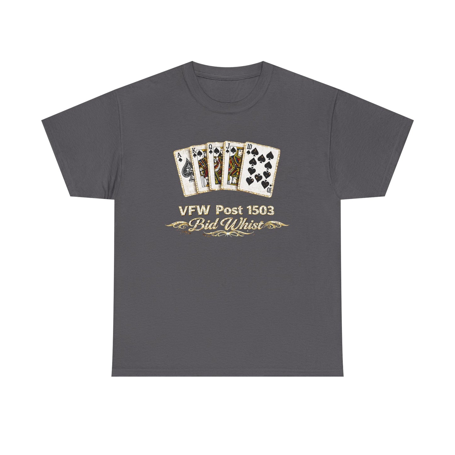 Veterans VFW Poker Night Tee – "VFW Post 1503" Playing Cards Design