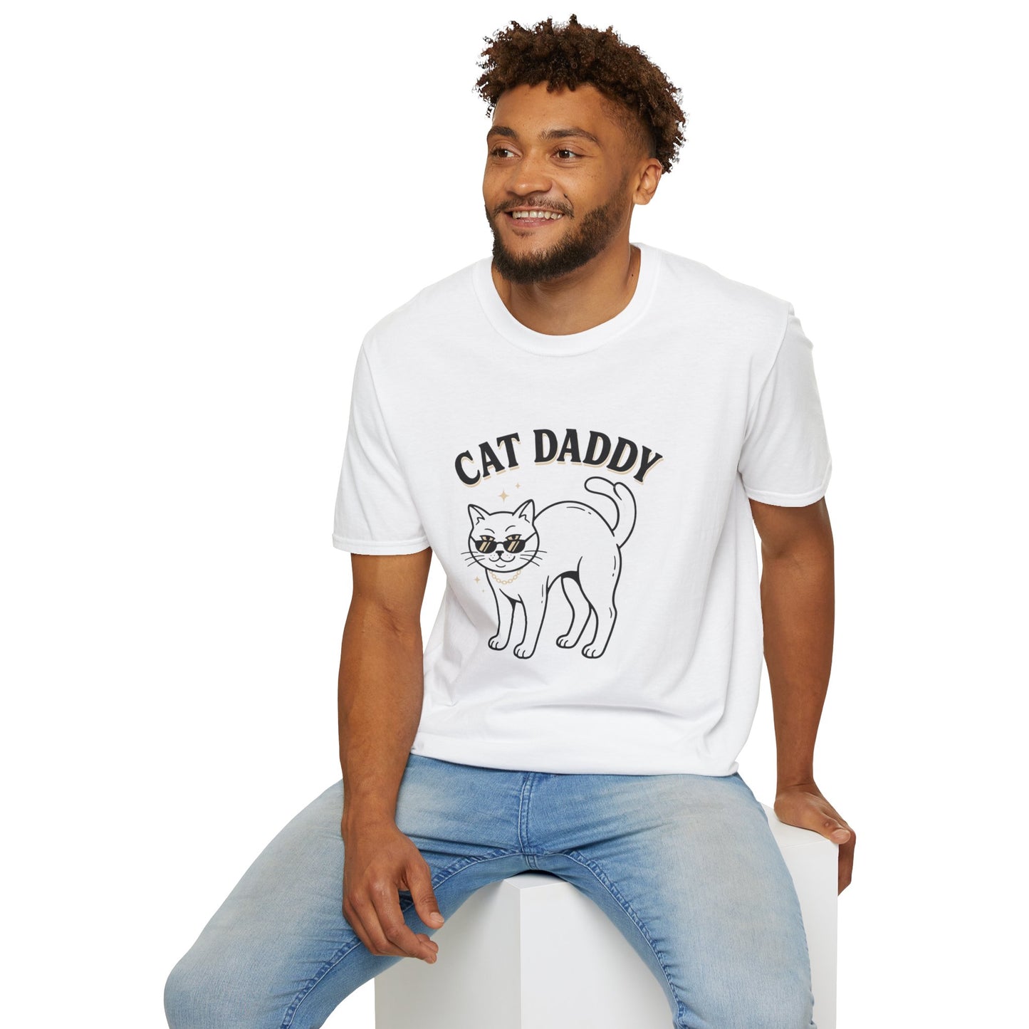 Cat Daddy T-Shirt — Retro Cute Cat Graphic Tee for Cat Lovers