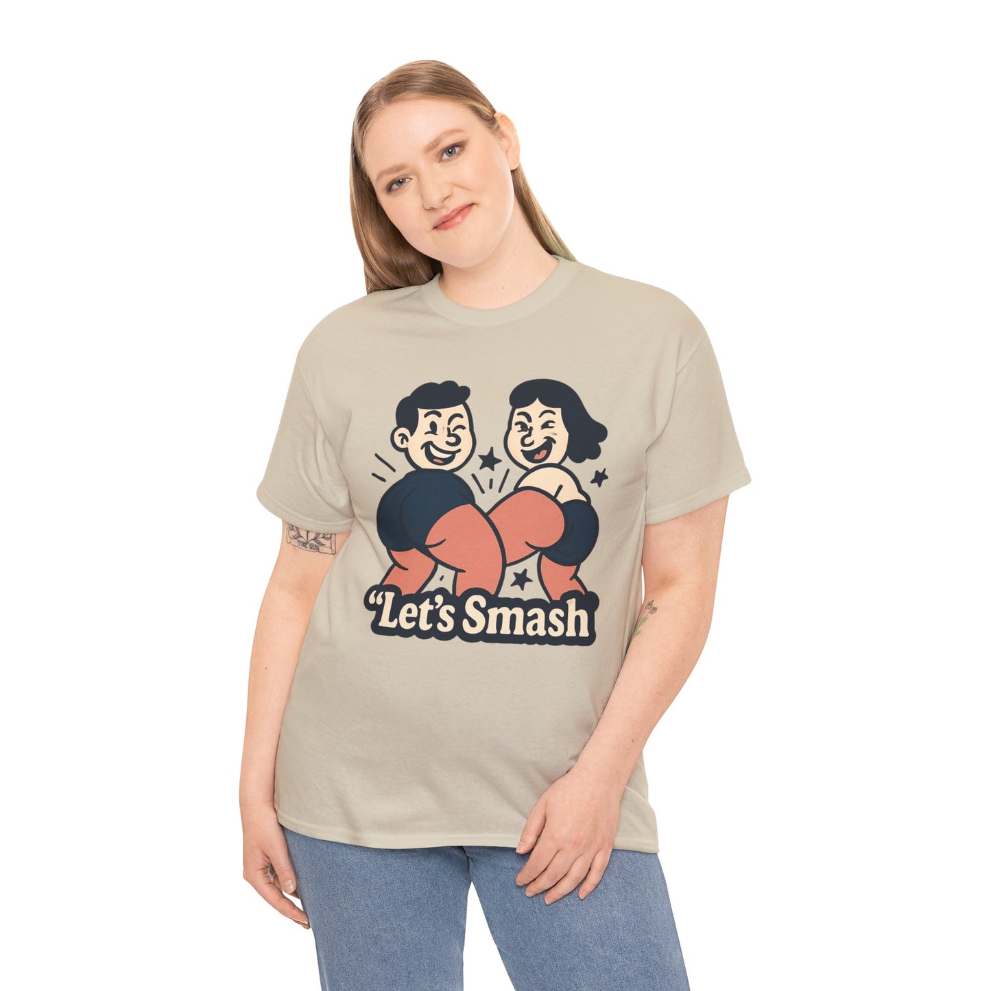 Let's Smash Tee — Retro Couples Valentine's T-Shirt