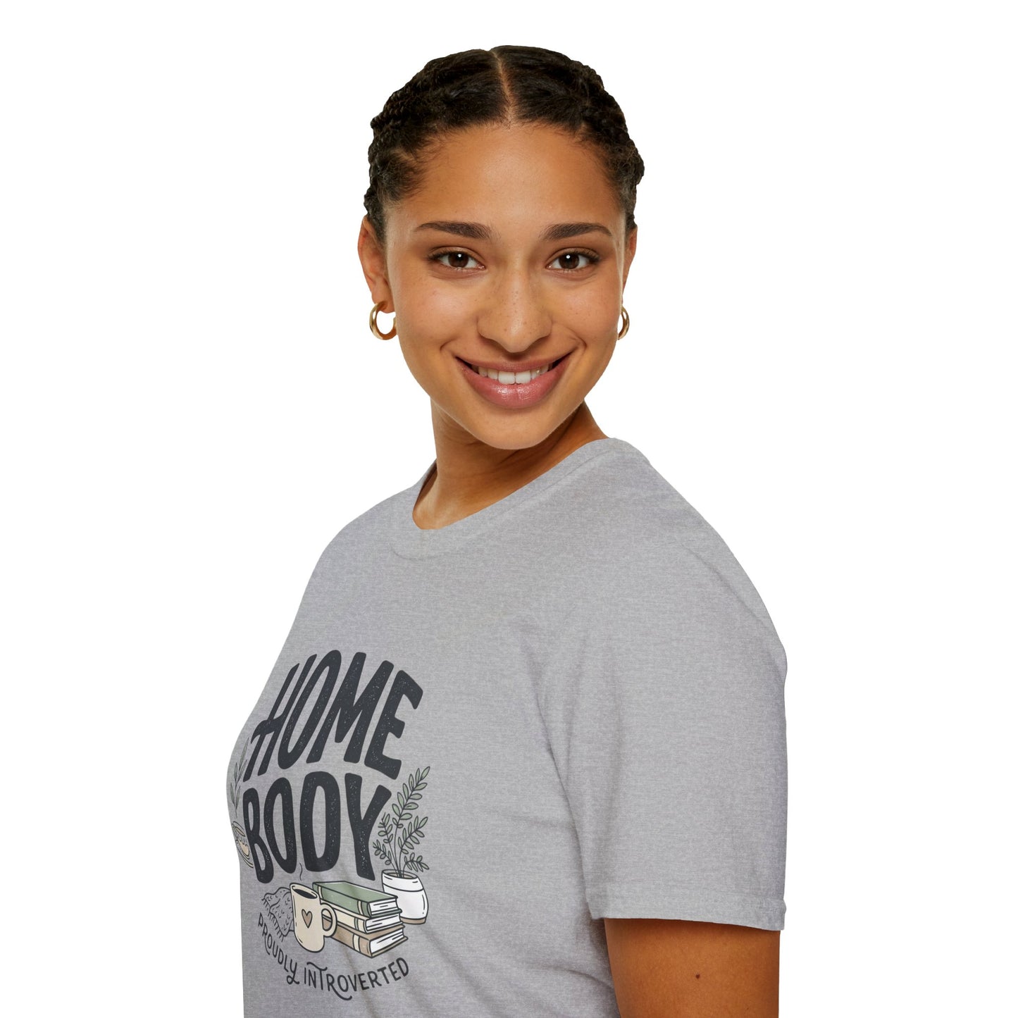 Homebody T-Shirt — 'Homebody Proudly Introverted' Cozy Graphic Tee