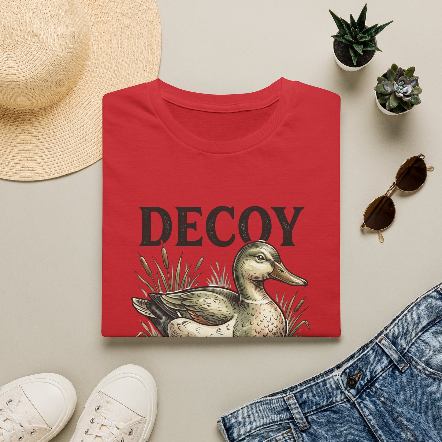 Decoy Duck T-Shirt — "Decoy for Cheaters" Vintage Waterfowl Tee