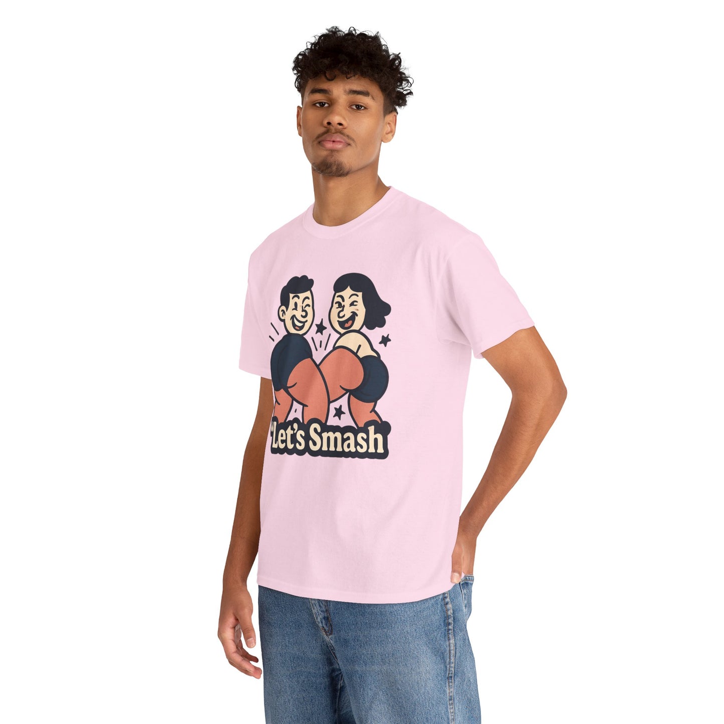 Let's Smash Tee — Retro Couples Valentine's T-Shirt