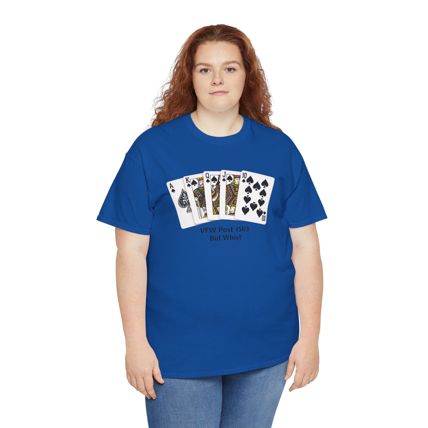 Bid Whist Card Tee — VFW Post 1501 Poker Night T-Shirt