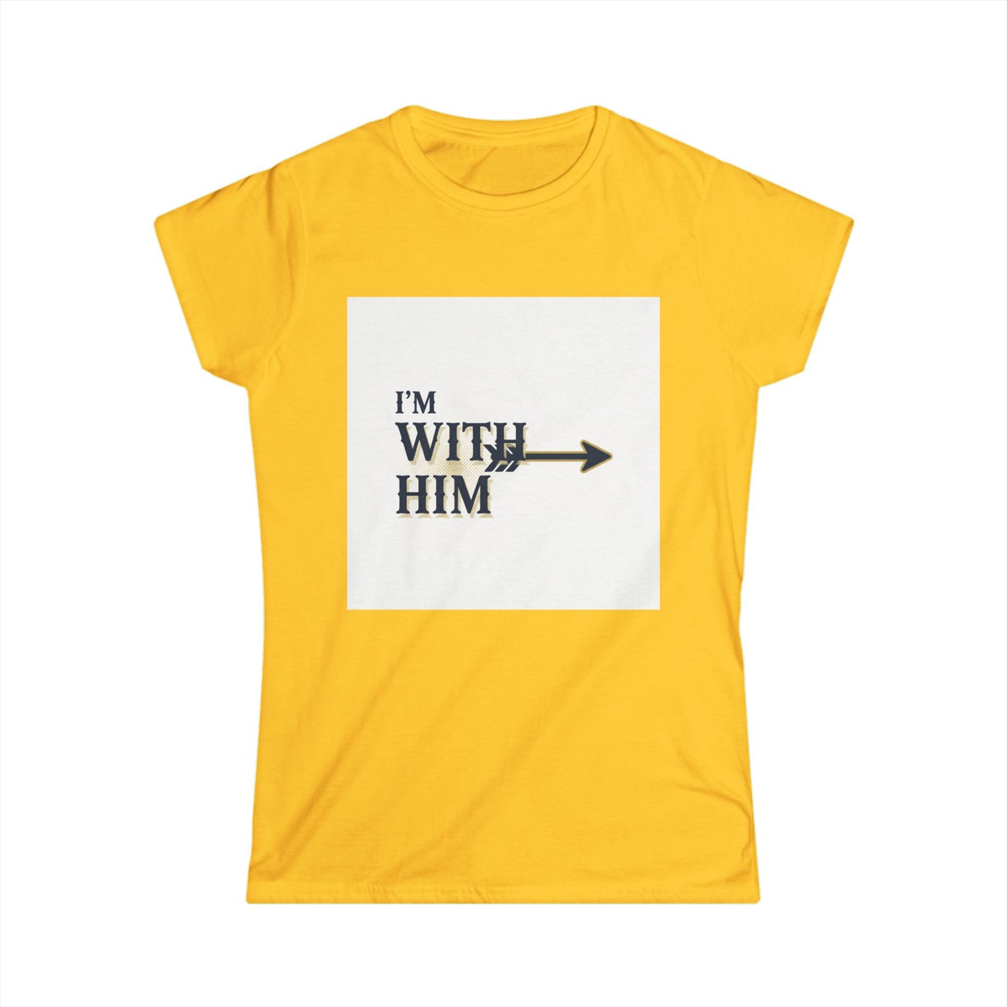 I'm With Him Arrow Tee — Women's Couple T-Shirt