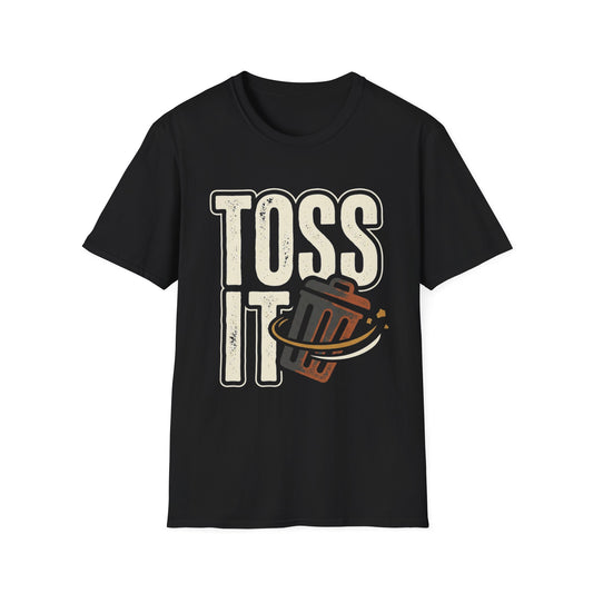 Toss It Graphic T‑Shirt — Casual Recycling / Trash Toss Tee