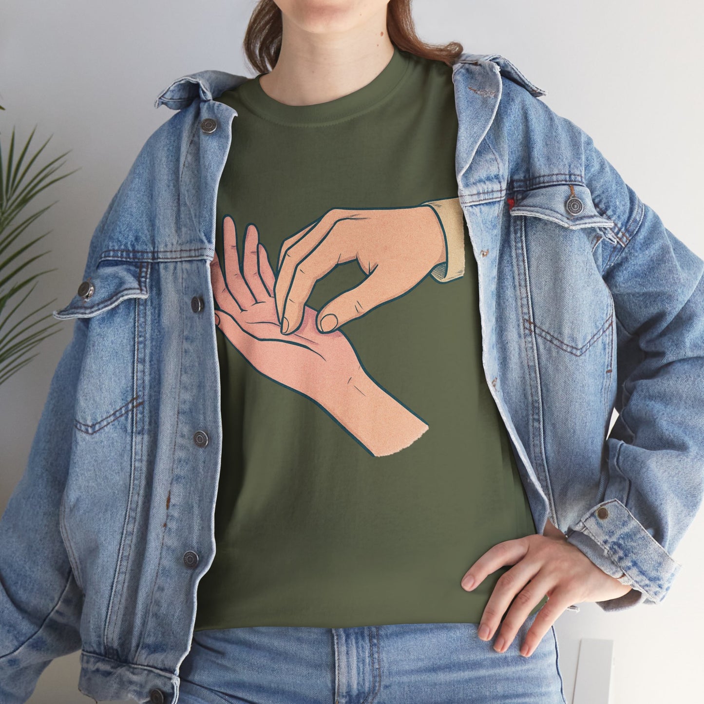 T-Shirt - Gentle Palm Reading Illustration Tee