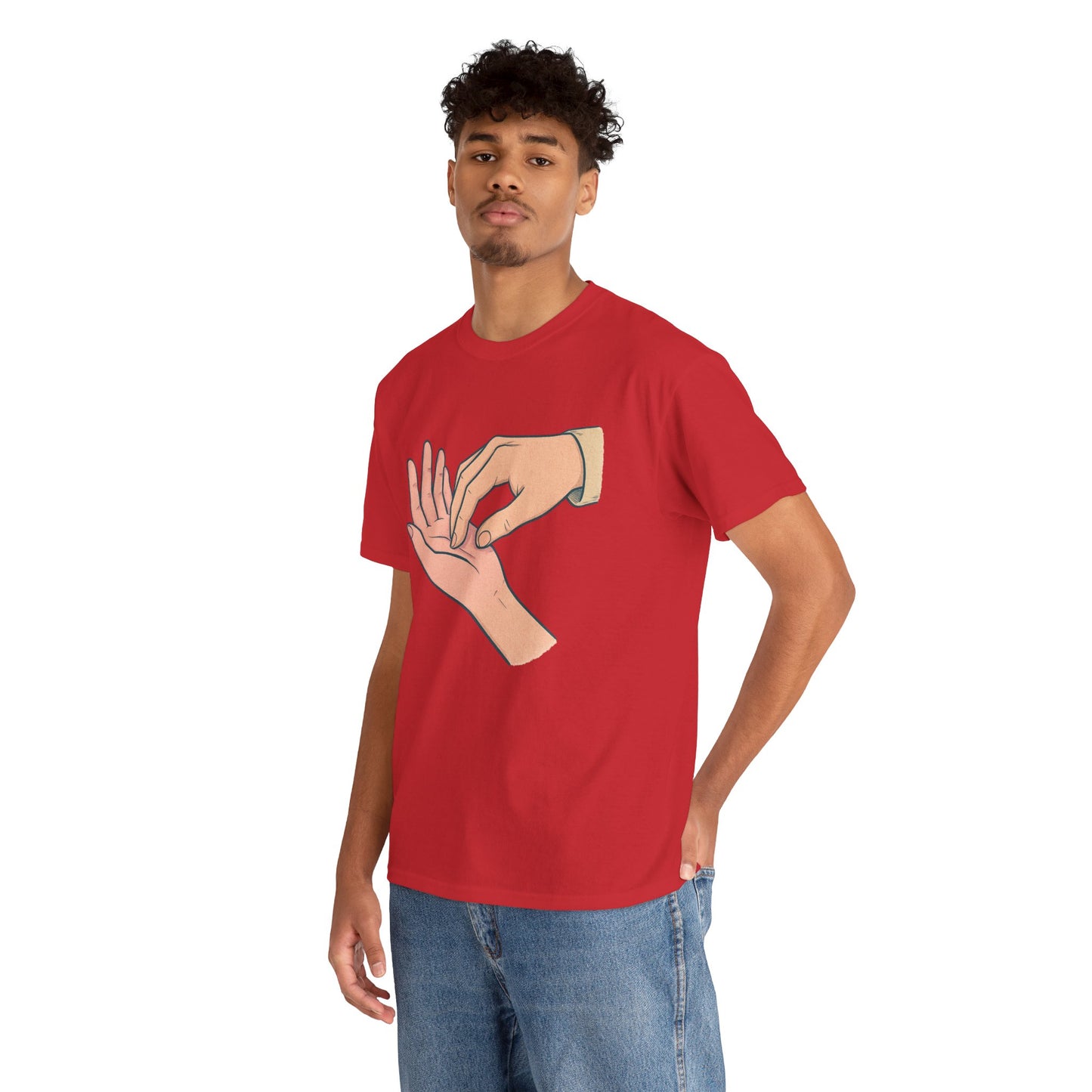 T-Shirt - Gentle Palm Reading Illustration Tee