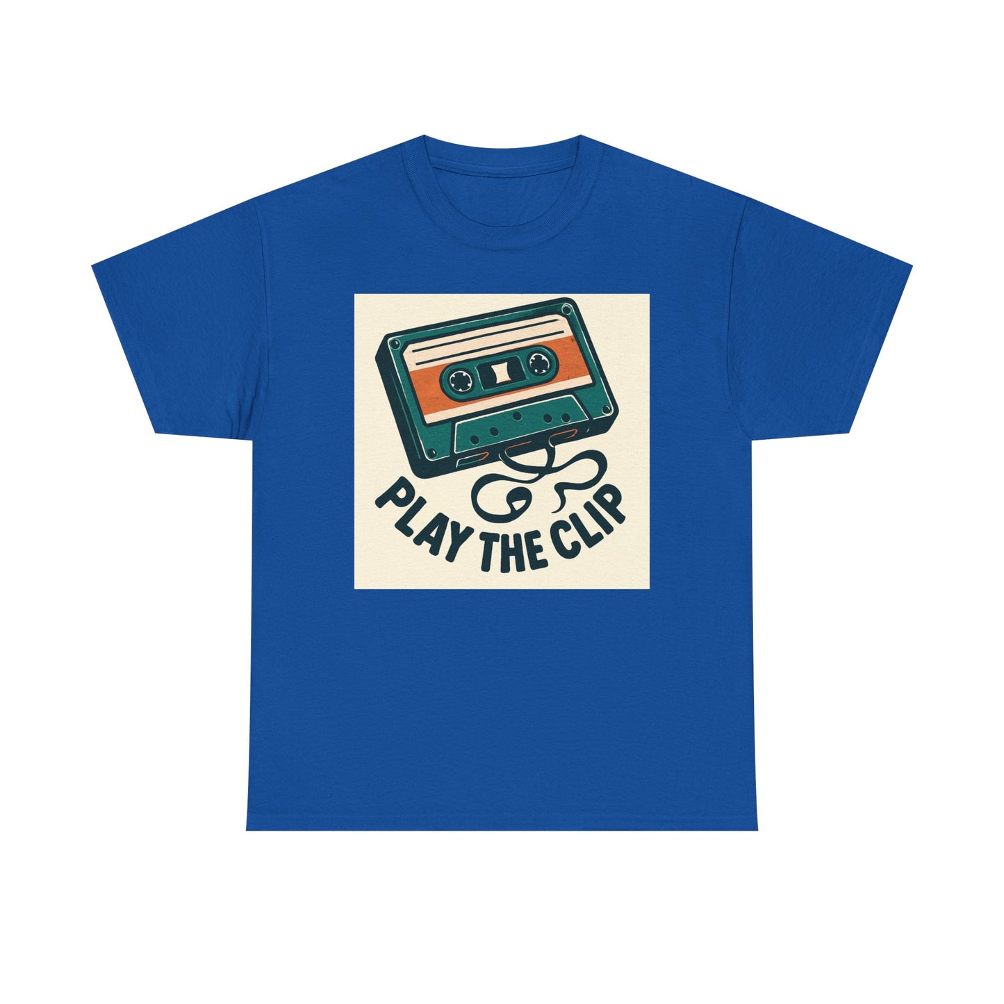 Cassette Tape 'Play the Clip' T-Shirt — Retro Music Tee Printify