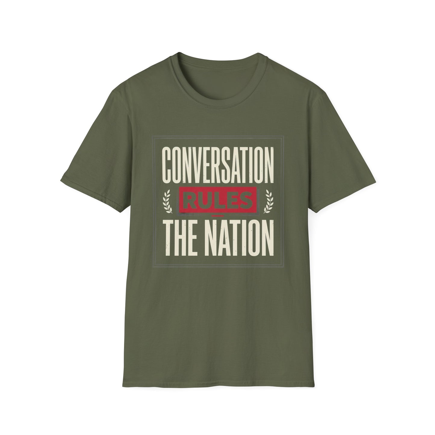 Conversation Rules T-Shirt — "Conversation Rules the Nation" Graphic Tee